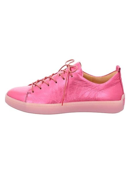 Think! Skórzane sneakersy "Turna" w kolorze różowym rozmiar: 40,5. Różowe trampki Think, bez wzorów, bez zapięcia. Za 253,54 zł.