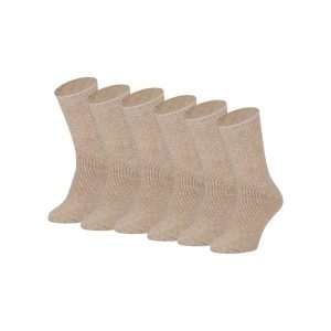 Damskie Skarpety Termiczne Heatkeeper - 4 Pary - Beżowy Melanż. Brązowe skarpetki HEAT KEEPER, bez wzorów, z elastanu. W wyprzedaży za 182,06 zł.