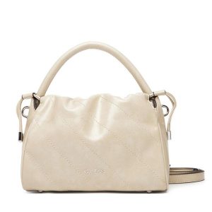 Torebka Guess. Brązowe torebki klasyczne Guess, z aplikacjami, bez dodatków. Za 399,99 zł.