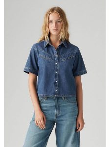 Levi's Koszula dżinsowa w kolorze niebieskim rozmiar: L. Niebieskie koszule Levi's®, l, bez wzorów, z bawełny, bez kołnierzyka, bez ramiączek. Za 154,79 zł.
