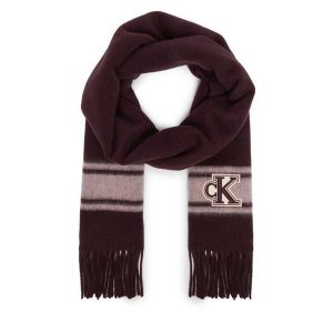Szalik Calvin Klein. Czerwone szaliki Calvin Klein, bez wzorów. Za 329,99 zł.