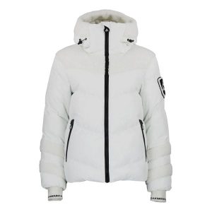 Kurtka damska Peak Mountain Alibi. Białe kurtki sportowe Peak Mountain, bez wzorów, bez kaptura, narciarskie. W wyprzedaży za 492,50 zł.