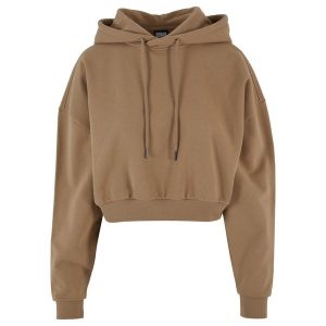 Bluza damska z kapturem Urban Classics. Brązowe bluzy Urban Classics, bez wzorów, z kapturem. Za 267,50 zł.