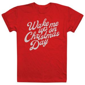 Christmas T-Shirt T-Shirt Damski Wake Me Up On Christmas Day Xl Czerwony. T-shirty marki Christmas T-Shirt. W wyprzedaży za 38,00 zł.