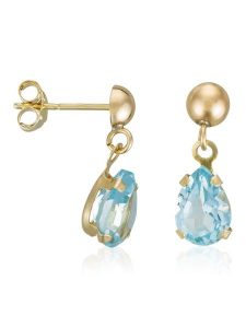 OR ÉCLAT Złote kolczyki-wkrętki "Jolie Topaze" z topazami rozmiar: onesize. Żółte kolczyki OR ÉCLAT, z topazem, złote. Za 395,94 zł.