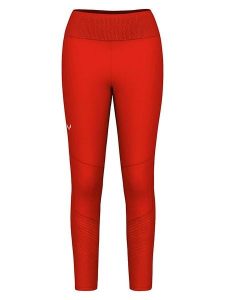 Salewa Legginsy funkcyjne "Pedroc Dry Responsive" w kolorze czerwonym rozmiar: M/L. Czerwone legginsy Salewa, bez wzorów. Za 294,97 zł.