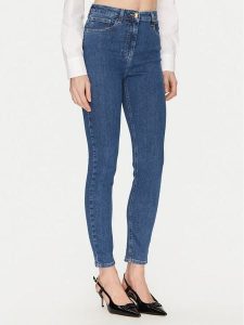 Elisabetta Franchi Jeansy PJ-86I-51E2-V320 Granatowy Regular Fit. Niebieskie jeansy Elisabetta Franchi, bez wzorów, z bawełny. Za 669,99 zł.