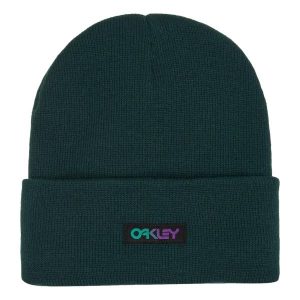Czapka zimowa damska Oakley B1B Gradient Patch Beanie. Czerwone czapki Oakley, bez wzorów, sportowe. Za 75,99 zł.