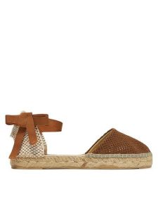 Manebi Espadryle H 2.7 P0 Brązowy. Brązowe espadryle Manebi, bez wzorów, z materiału, bez obcasa. Za 309,99 zł.