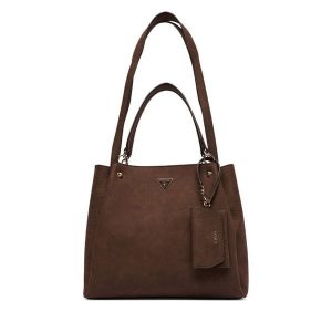 Torebka Guess. Brązowe torebki klasyczne Guess, z aplikacjami, bez dodatków. Za 634,99 zł.