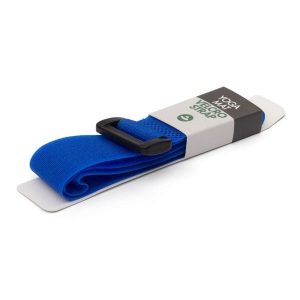 Opaska na matę na rzep Bodhi Velcro - niebieski. Niebieskie paski BODHI, bez wzorów, sportowe. Za 9,99 zł.