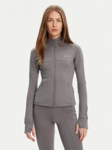 Guess Bluza V5RP17 KCD02 Szary Regular Fit. Szare bluzy Guess, m, z aplikacjami, z syntetyku, bez kaptura. Za 279,99 zł.