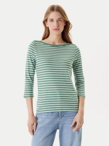 United Colors Of Benetton Bluzka 30YSD109W Zielony Regular Fit. Zielone bluzki United Colors of Benetton, xs, bez wzorów, z bawełny, bez kołnierzyka, bez ramiączek. Za 79,99 zł.