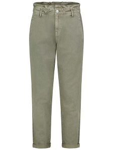 Sublevel Dżinsy - Tapered fit - w kolorze zielonym rozmiar: XS. Zielone jeansy Sublevel, bez wzorów, z bawełny, z podwyższonym stanem. Za 118,56 zł.