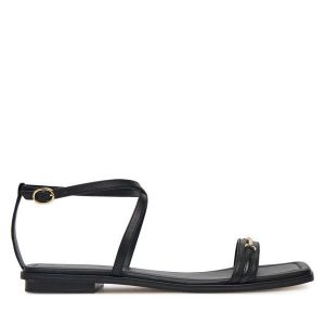 Sandały MICHAEL Michael Kors. Czarne sandały MICHAEL Michael Kors, bez wzorów, bez obcasa, na płaskiej podeszwie, bez zapięcia. Za 389,99 zł.