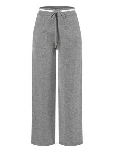 More & More Spodnie w kolorze szarym rozmiar: 44. Szare spodnie z wysokim stanem More & More, bez wzorów, z materiału, z podwyższonym stanem. Za 196,70 zł.