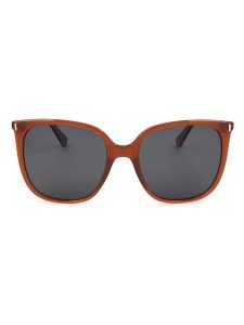 Polaroid Damskie okulary przeciwsłoneczne w kolorze jasnobrązowo-czarnym rozmiar: 56. Brązowe okulary przeciwsłoneczne Polaroid. Za 159,95 zł.