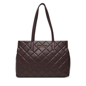 Torebka Valentino. Brązowe shopper bag Valentino, bez wzorów, bez dodatków. Za 699,99 zł.