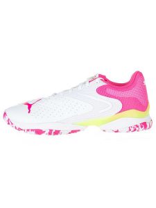 Puma Buty "Solarattack RCT" w kolorze biało-różowo-żółtym do biegania rozmiar: 41. Białe buty sportowe Puma, bez wzorów, bez zapięcia, do biegania. Za 292,45 zł.