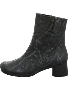 Think! Skórzane botki w kolorze czarnym rozmiar: 39,5. Czarne botki Think, bez wzorów, bez obcasa, bez zapięcia. Za 385,62 zł.