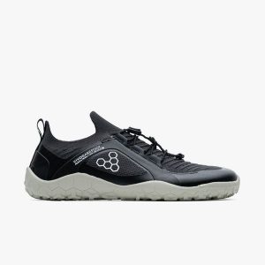 Buty turystyczne damskie Vivobarefoot Primus Trail Knit FG. Czarne buty trekkingowe VIVOBAREFOOT, bez zapięcia. Za 692,70 zł.
