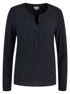 Milano Italy Bluzka w kolorze czarnym rozmiar: S. Czarne bluzki Milano Italy, s, bez wzorów, z wiskozy, bez kołnierzyka, bez ramiączek. Za 126,99 zł.