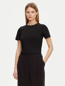 Marciano Guess T-Shirt 5RGI02 6298A Czarny Regular Fit. Czarne t-shirty Marciano Guess, l, z aplikacjami, z bawełny, bez kołnierzyka, bez ramiączek. Za 139,99 zł.