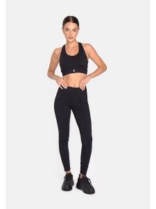 Cardio Bunny Legginsy sportowe w kolorze czarnym rozmiar: M. Czarne legginsy Cardio Bunny, bez wzorów, z podwyższonym stanem. Za 88,64 zł.