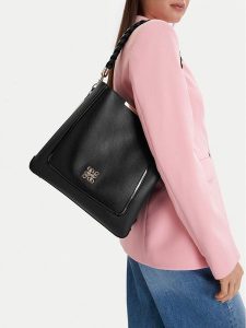 Nine West Torebka CEO-Torra-LDA0709 Czarny. Czarne torebki klasyczne Nine West, bez wzorów, z materiału, bez dodatków. Za 299,99 zł.