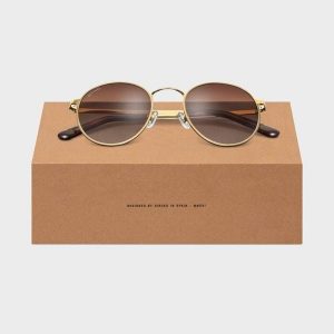 Okrągłe okulary ze stali nierdzewnej Lifestyle Siroko Camden. Brązowe okulary przeciwsłoneczne SIROKO, okrągłe. Za 218,00 zł.