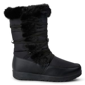 Damskie turystyczne buty zimowe Valdare Hi. Czarne buty trekkingowe Dare 2b, bez zapięcia. W wyprzedaży za 449,99 zł.