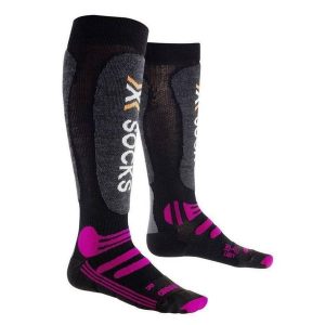 Skarpety narciarskie X-Socks Ski All Round. Czarne skarpetki X-Socks, bez wzorów, z materiału. Za 53,49 zł.