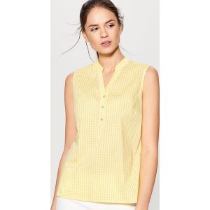 Top w kratkę - Żółty. Bluzki marki Mohito. W wyprzedaży za 39,99 zł.