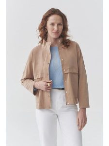 TATUUM Kurtka przejściowa "Eddie" w kolorze beżowym rozmiar: M. Brązowe kurtki Tatuum, m, bez wzorów, bez kaptura. Za 254,14 zł.