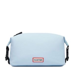 Kosmetyczka Hunter. Niebieskie kosmetyczki Hunter, bez wzorów, z materiału. Za 79,99 zł.
