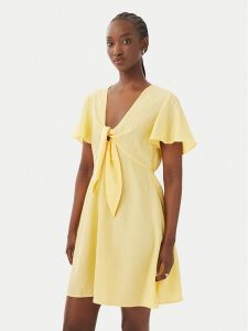 Vero Moda Sukienka codzienna Vira 10340739 Żółty Regular Fit. Żółte kombinezony Vero Moda, m, bez wzorów, z wiskozy, bez kołnierzyka, bez ramiączek. Za 179,99 zł.