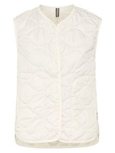 Camel Active Kamizelka pikowana w kolorze kremowym rozmiar: 38. Brązowe kamizelki Camel Active, bez wzorów, bez kołnierzyka, bez ramiączek, bez kaptura. Za 130,99 zł.