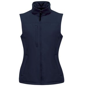 Damska Kamizelka Softshell Flux. Niebieskie kamizelki Regatta, xs, bez wzorów, z softshellu, bez kołnierzyka, bez ramiączek, bez kaptura. Za 161,99 zł.