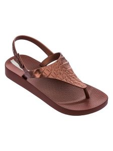 Ipanema Japonki "Caiman Sandal" w kolorze brązowym rozmiar: 39. Brązowe klapki Ipanema, bez wzorów, z otwartym noskiem, bez obcasa. Za 52,17 zł.