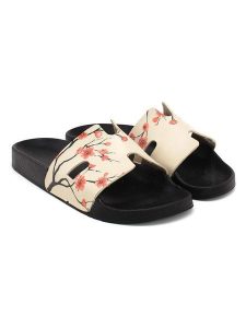 Calceo Klapki w kolorze kremowo-czarnym rozmiar: 41. Brązowe klapki Calceo, bez wzorów, z otwartym noskiem, bez obcasa. Za 97,28 zł.