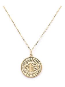 MOODE Naszyjnik "Annabella" z zawieszką - dł. 41 cm rozmiar: onesize. Żółte naszyjniki MOODE, ze stali. Za 52,99 zł.