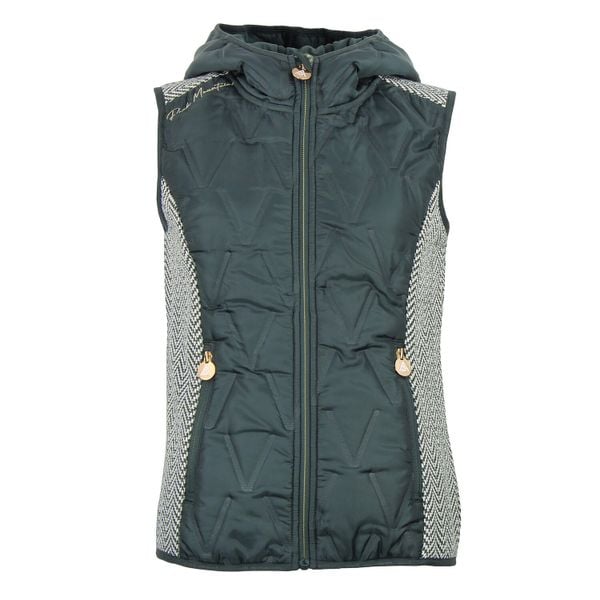 Damska kurtka bez rękawów z kapturem Peak Mountain Antilope. Zielone kurtki Peak Mountain, bez wzorów, z materiału, z kapturem. W wyprzedaży za 333,75 zł.