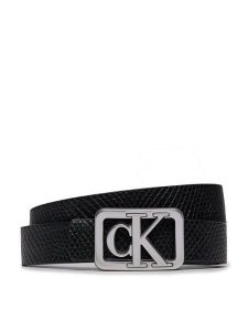 Calvin Klein Jeans Pasek Damski Mono Plaque Rev Lthr Belt 25Mm K60K611487 Czarny. Czarne paski Calvin Klein Jeans, bez wzorów, z jeansu. Za 169,99 zł.
