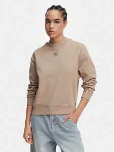 HUGO Bluza Daxandria 50527463 Beżowy Regular Fit. Brązowe bluzy Hugo, m, bez wzorów, z bawełny, bez kaptura. Za 378,99 zł.