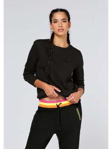 Chiemsee Bluza w kolorze czarnym rozmiar: S. Czarne bluzy Chiemsee, s, z aplikacjami, z materiału, bez kaptura. Za 92,21 zł.