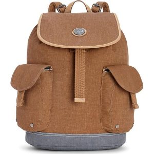 Plecak "Adimus" w kolorze brązowym. Plecaki marki Kipling. W wyprzedaży za 214,95 zł.