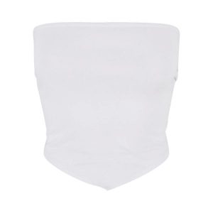 Top Damski Wiązany Bez Ramiączek 2pak. Białe topy Urban Classics, xs, bez wzorów, sportowe, bez kołnierzyka, bez ramiączek. Za 84,99 zł.