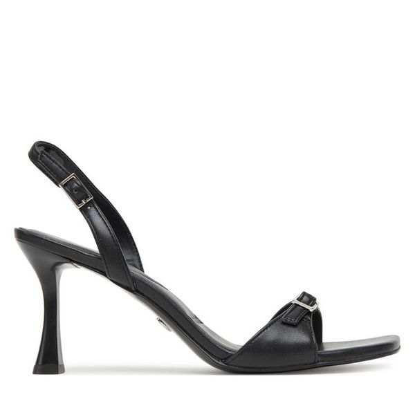 Sandały Aldo. Czarne sandały ALDO, bez wzorów, bez obcasa, na szpilce, bez zapięcia. Za 469,99 zł.