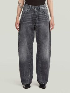 G-Star Dżinsy - Loose fit - w kolorze antracytowym rozmiar: W31/L34. Czarne jeansy G-Star, z aplikacjami, ze skóry. Za 346,99 zł.