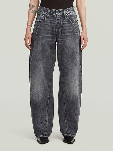 G-Star Dżinsy - Loose fit - w kolorze antracytowym rozmiar: W27/L28. Czarne jeansy G-Star, z aplikacjami, ze skóry. Za 244,45 zł.
